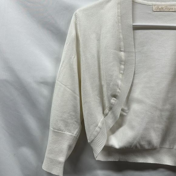 Belle Poque Open Front Cropped Cardigan - Picture 3 of 5